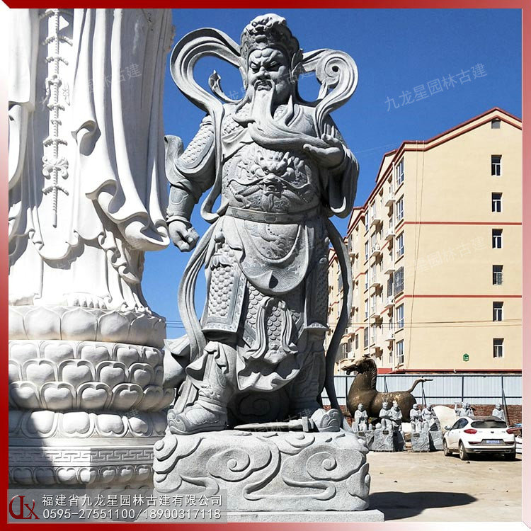 石雕伽藍菩薩圖片